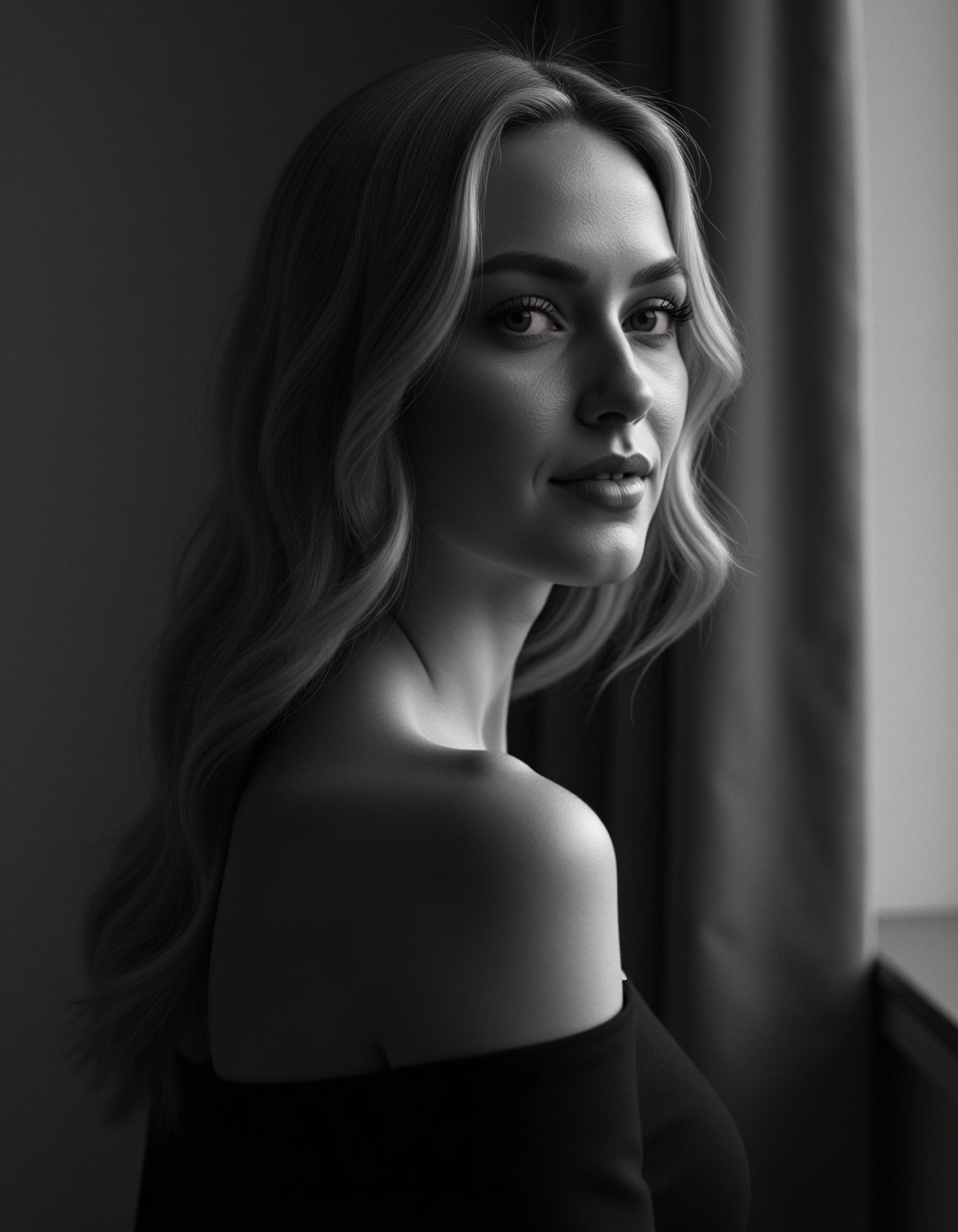 Black And White - Woman