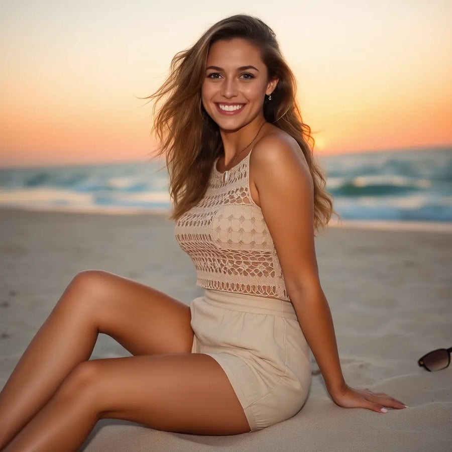 AI Shots - AI Photos of Chanel Cruise Collection Beach Photos – 1